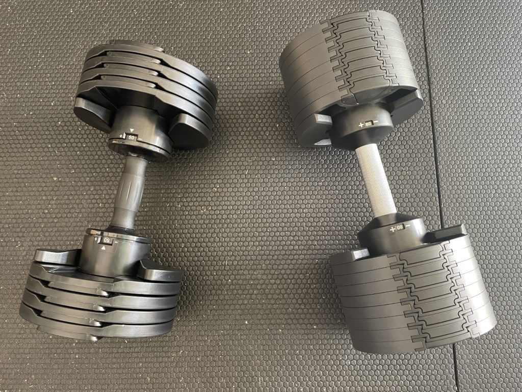 nuobell vs core home fitness adjustable dumbbells
