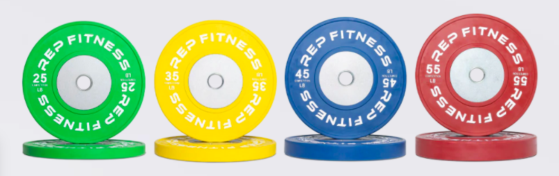 rep fitness competition bumper plates