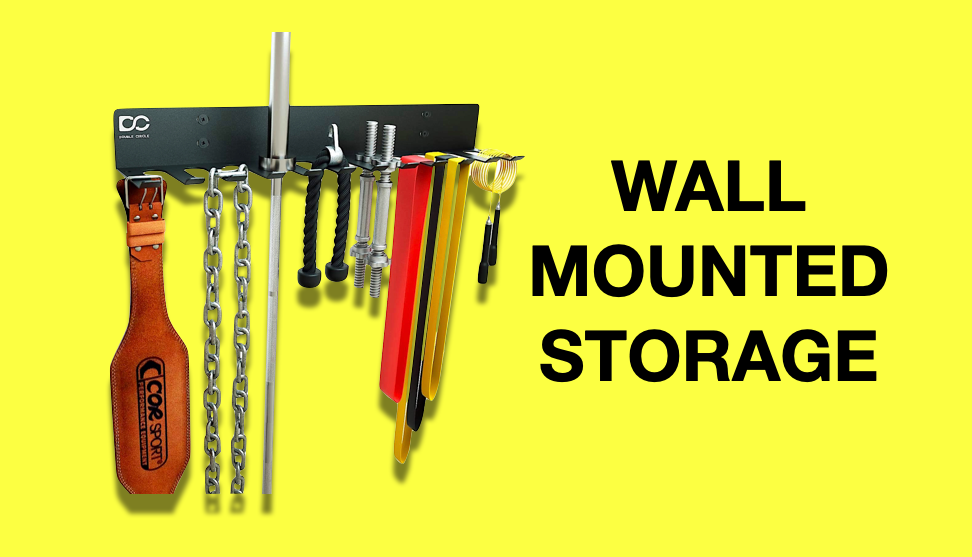 vertical barbell holder home gym wall organizer storage