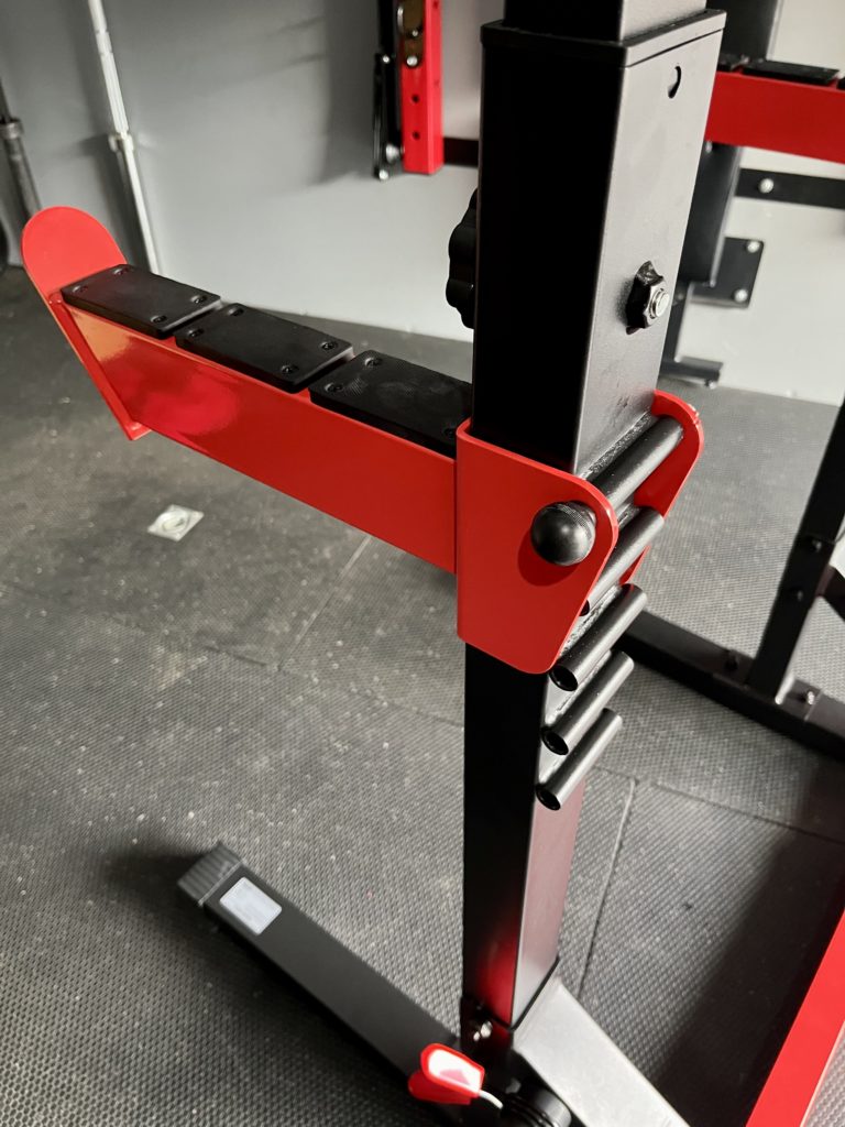 harison fitness squat stand spotter arms