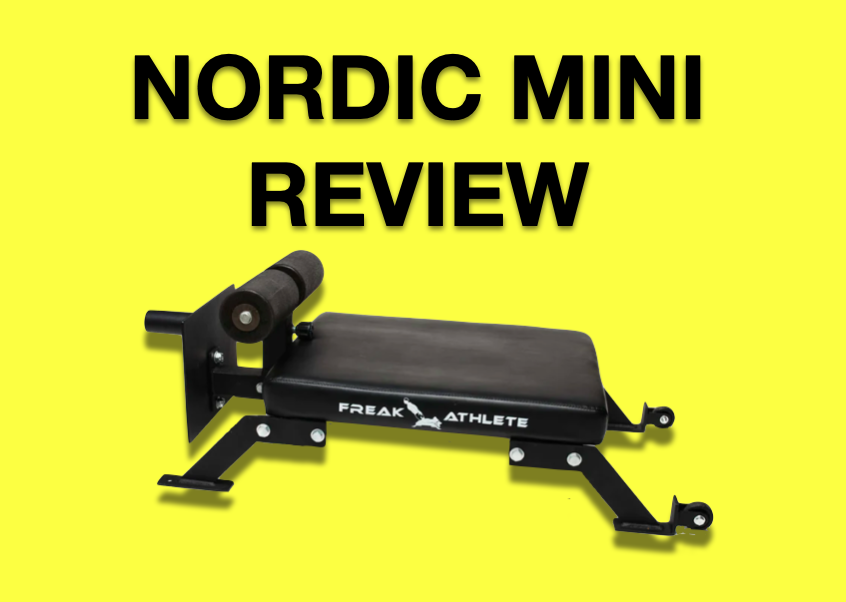 freak athlete nordic mini hamstring curl bench