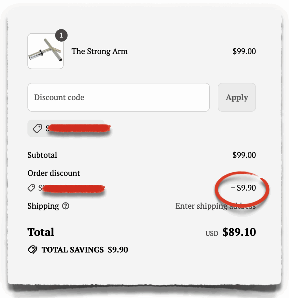 strong arm discount code coupon