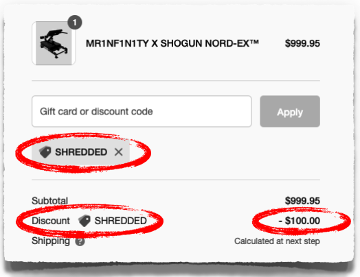 mr infinity discount code coupon shogun sports