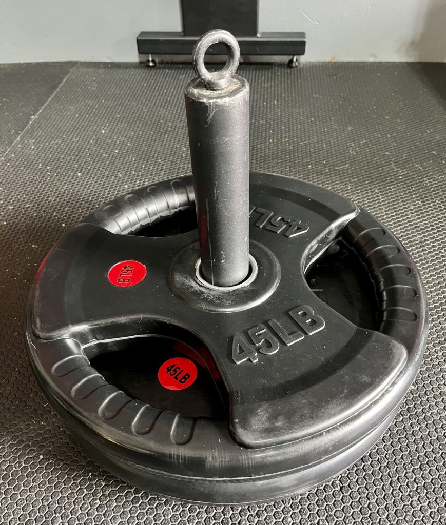 45 lbs rubber weight plates set