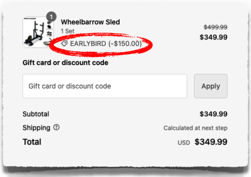 freak athlete discount code coupon wheelbarrow sled