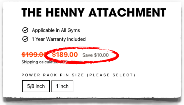 the henny attachment discount code coupon