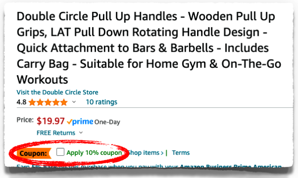 double circle pull up handles discount code coupon
