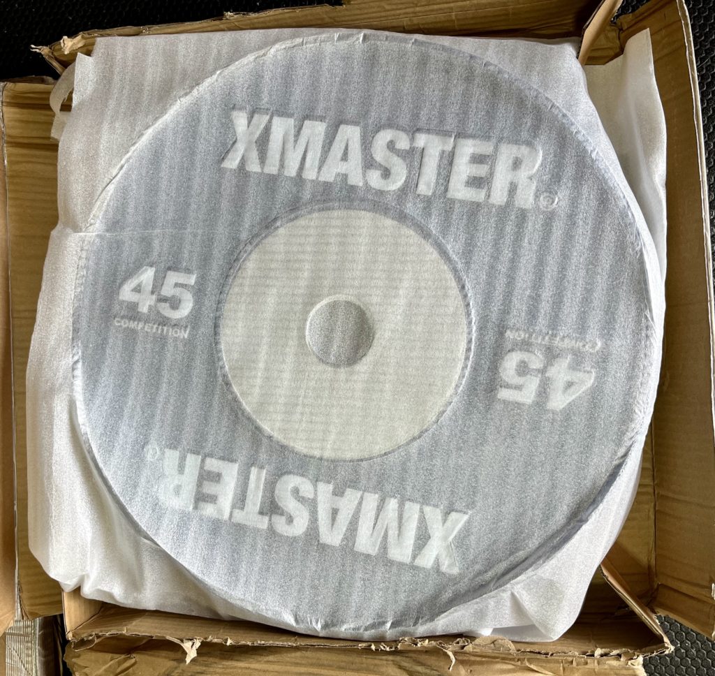 xmaster competition bumper plates unboxing