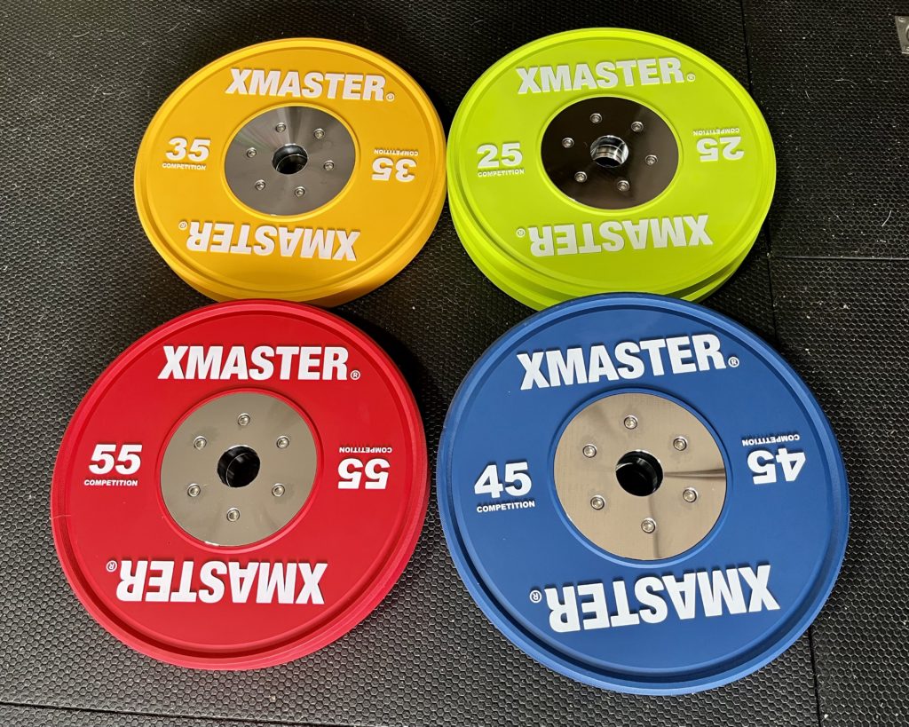 xmaster competition bumper plates 320 lbs set