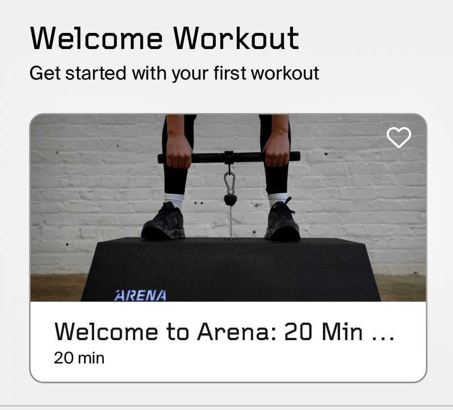 arena platform workouts