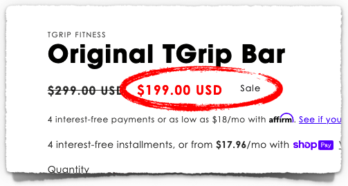 tgrip barbell discount code coupon