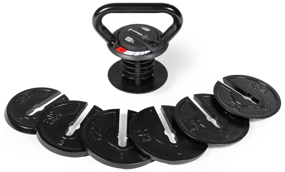 titan fitness adjustable kettlebell reviews
