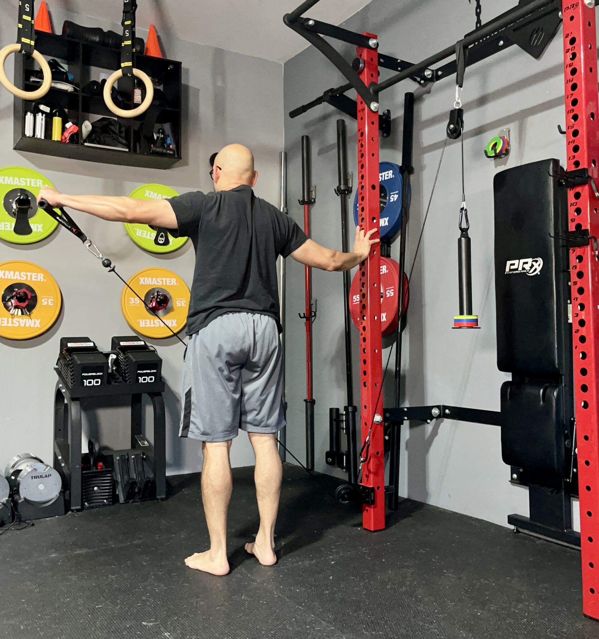 Bullet Pulley lateral raises