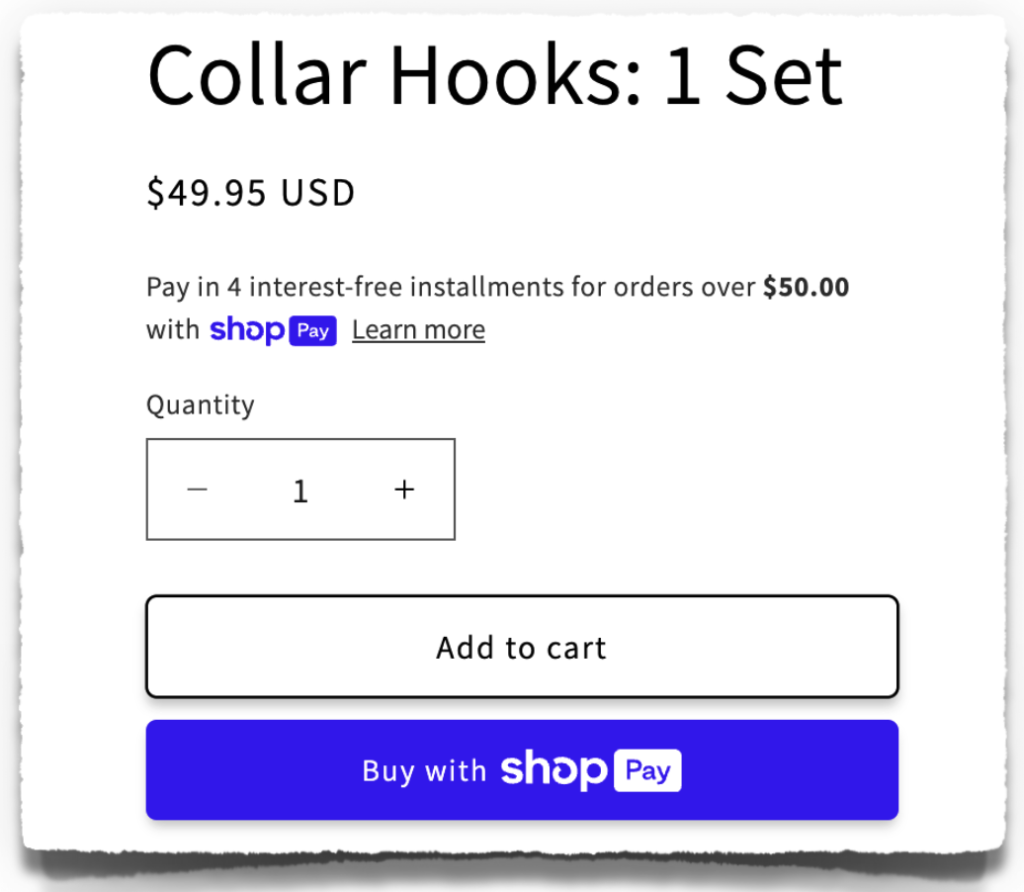 collar hooks discount code coupon