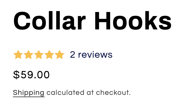 collar hooks price