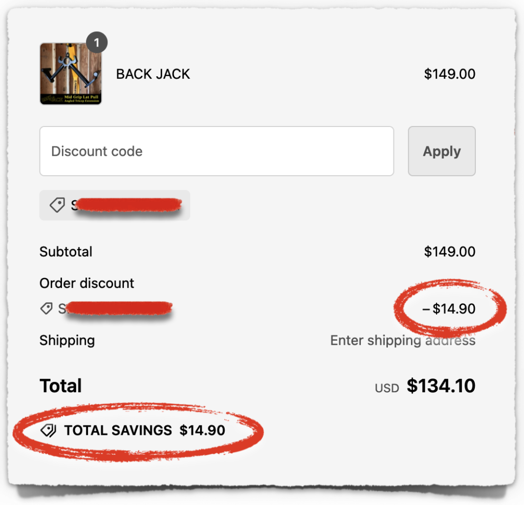 back jack discount code coupon