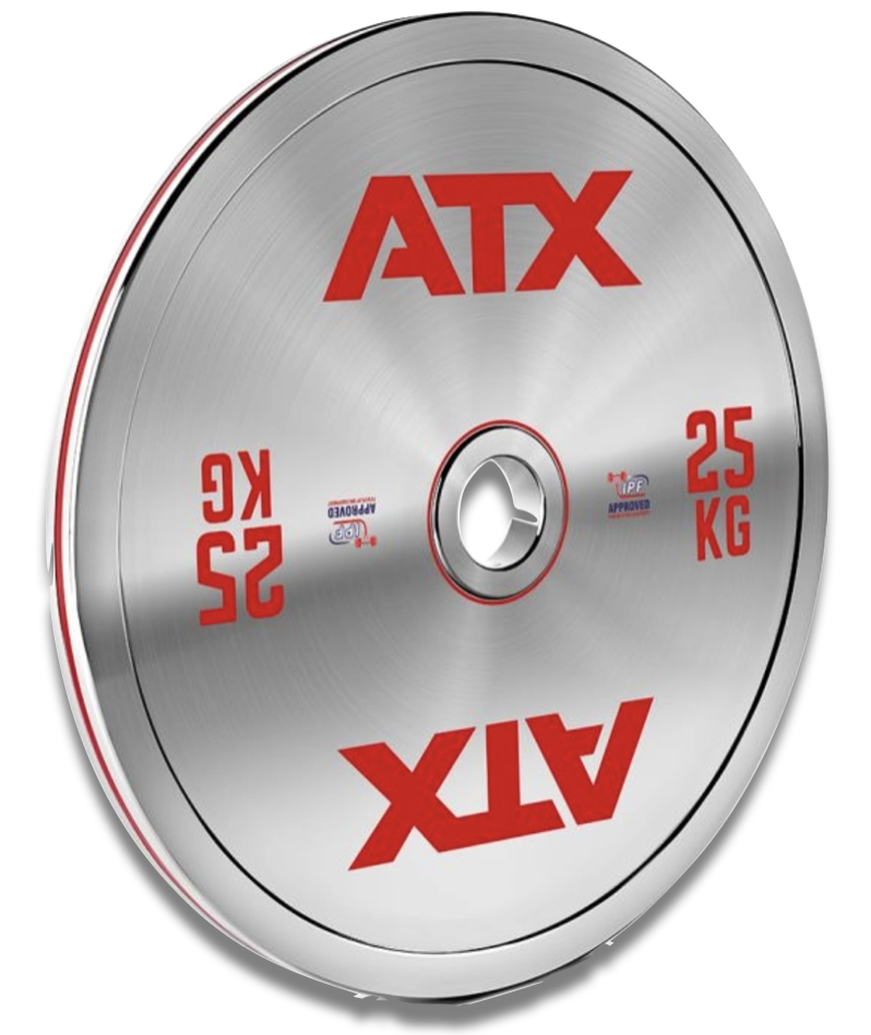 atx fitness calibrated chrome weight plates