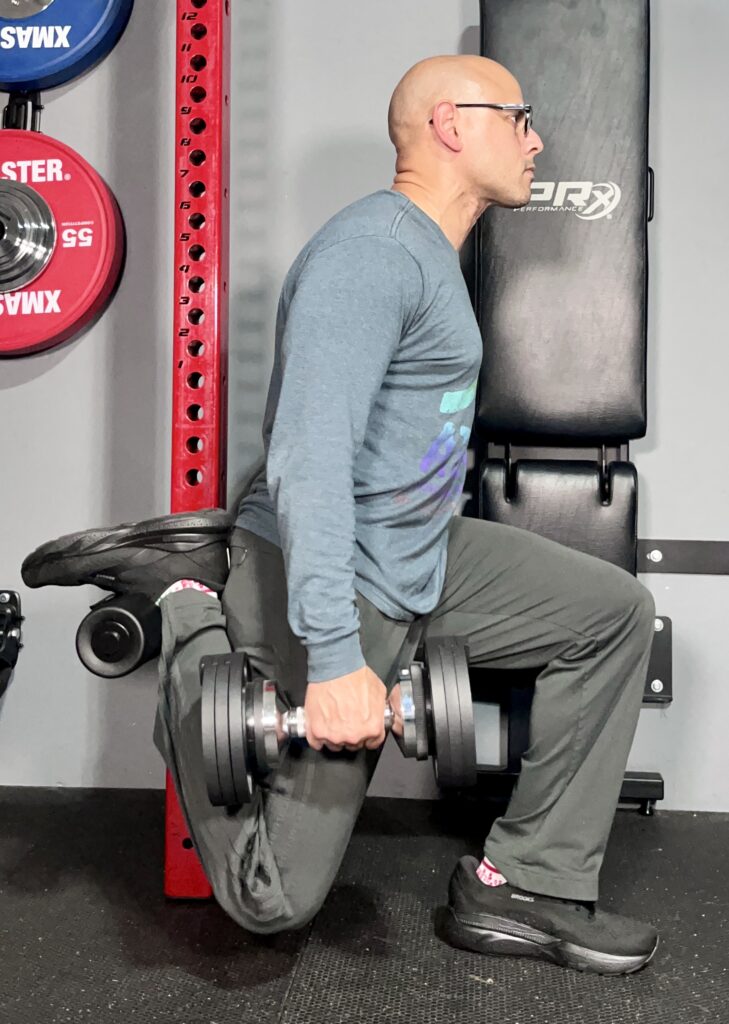 split squats on the nordbar