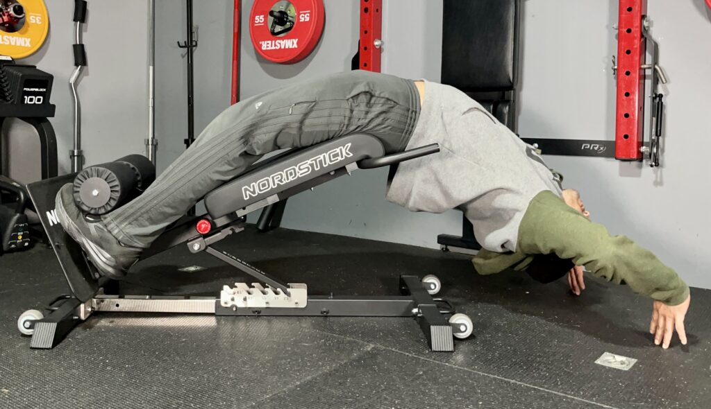 ghd sit ups on the nordbench