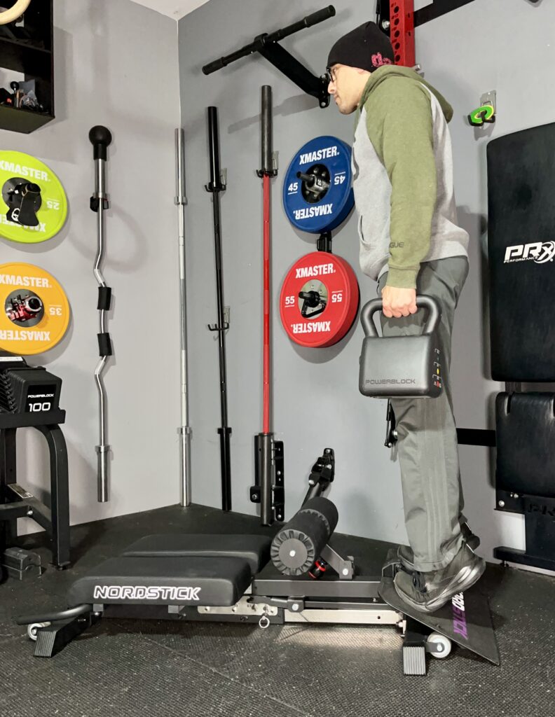 calf raises on the nordbench slant board