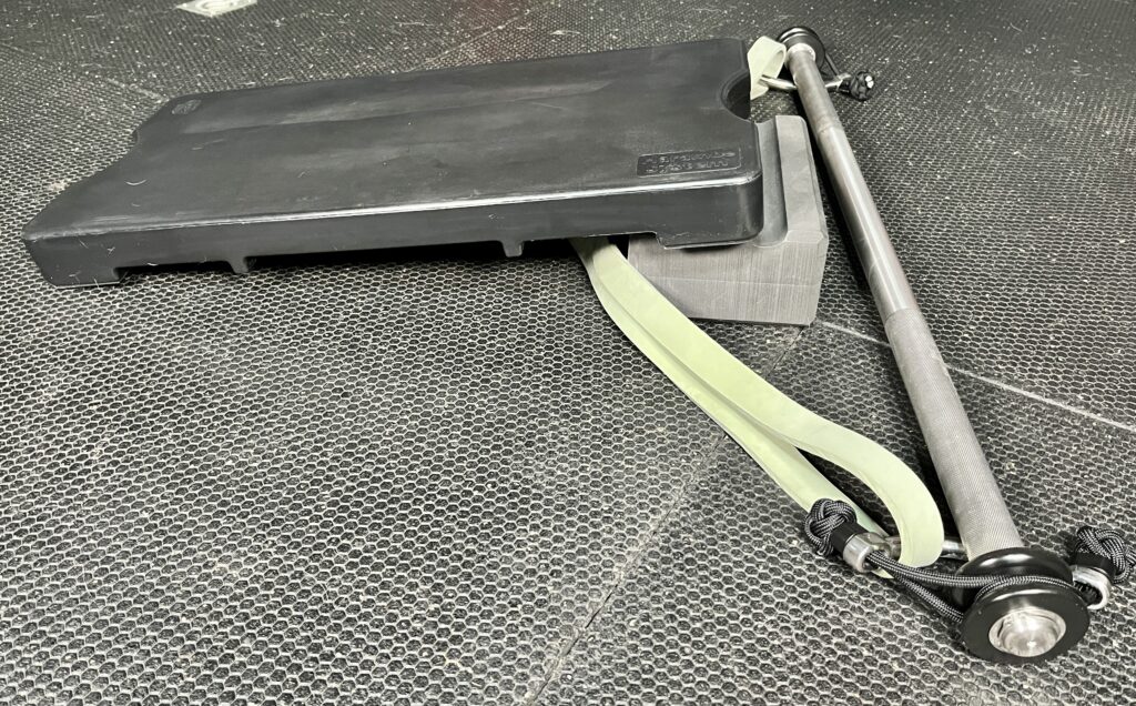 bench press set up on the harambe system