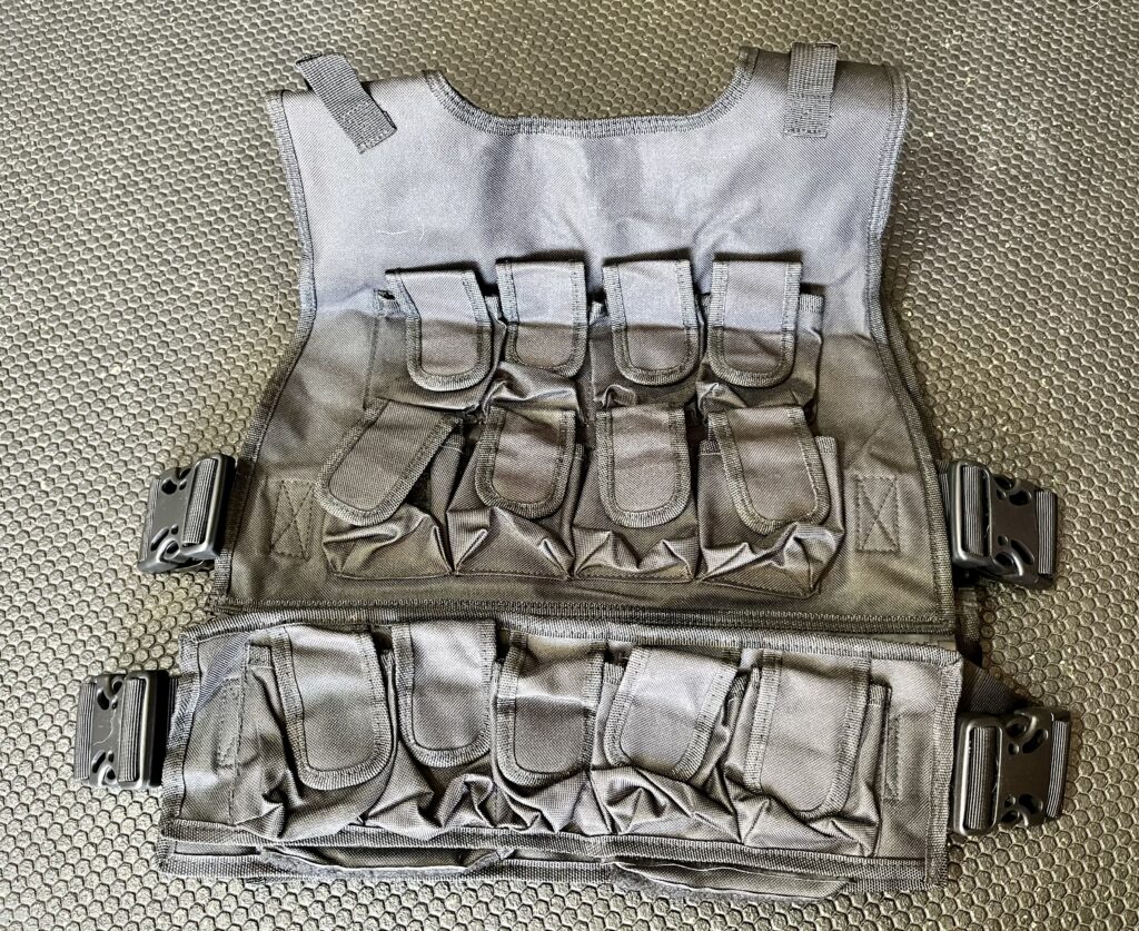 back side of the prosledge weight vest