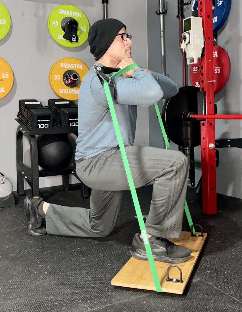 benefits of the squat harness resistance band footplate set