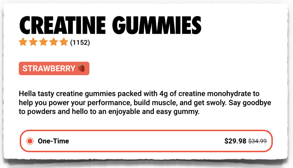 swoly creatine gummies price