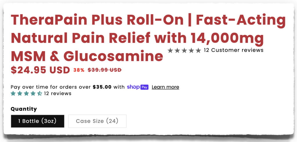 therapain plus price