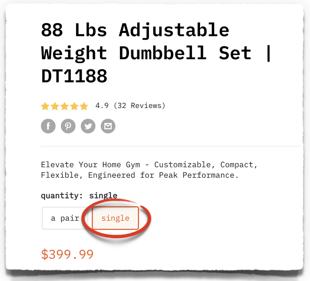 ativafit adjustable dumbbells price