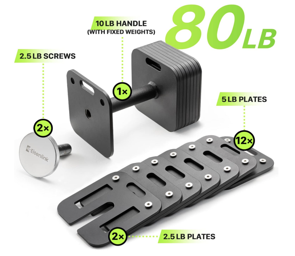 eisenlink dumbbell weight capacity