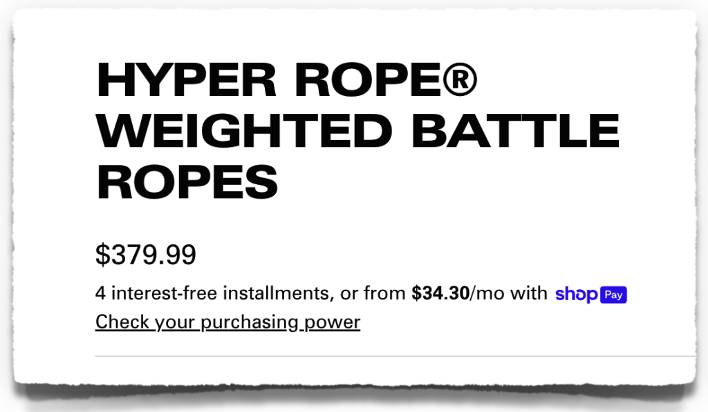 hyperwear hyper rope price