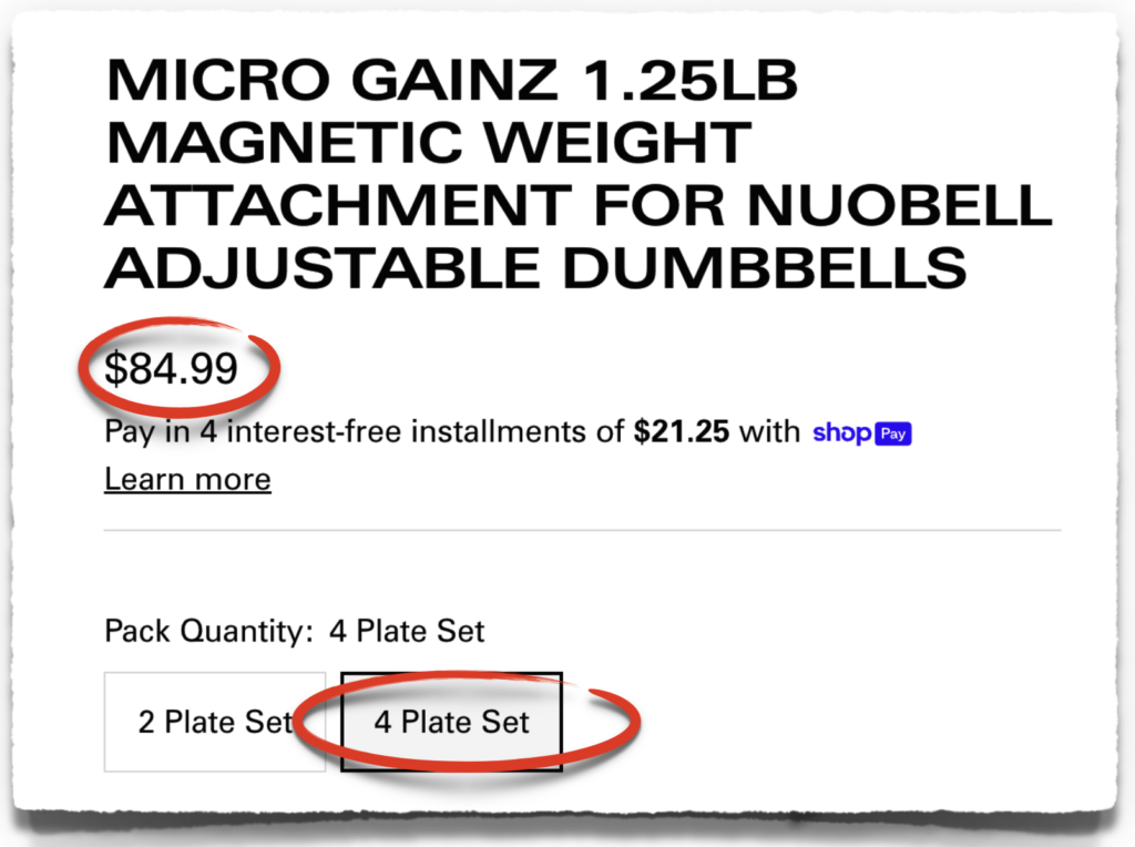 micro gainz nuobell plates price