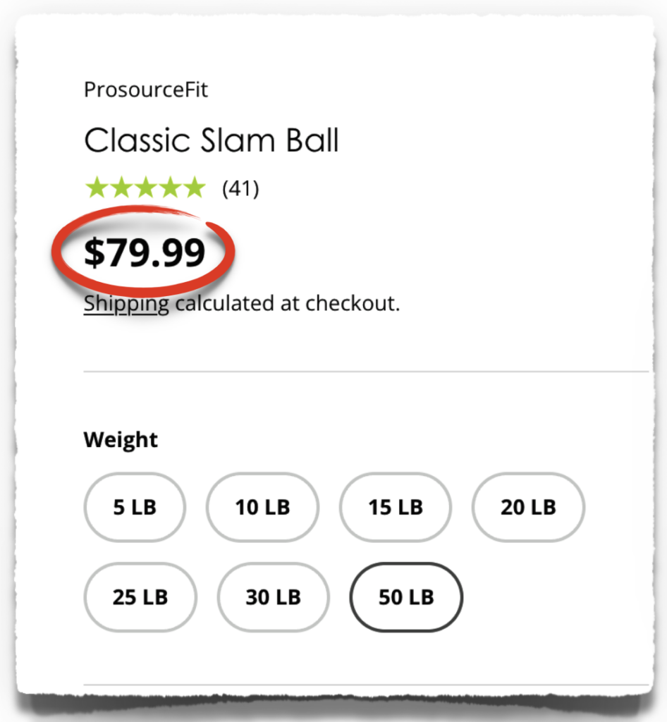 medicine slam ball price