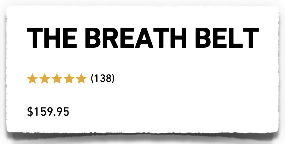 the breath belt price