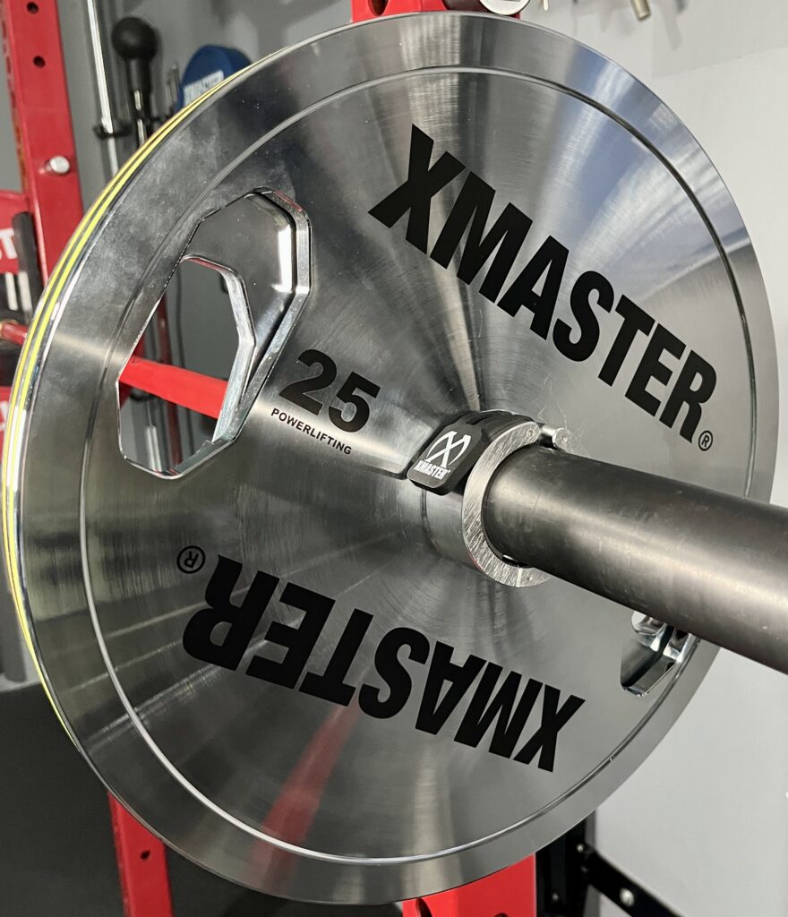 xmaster barbell collars on thin weight plates