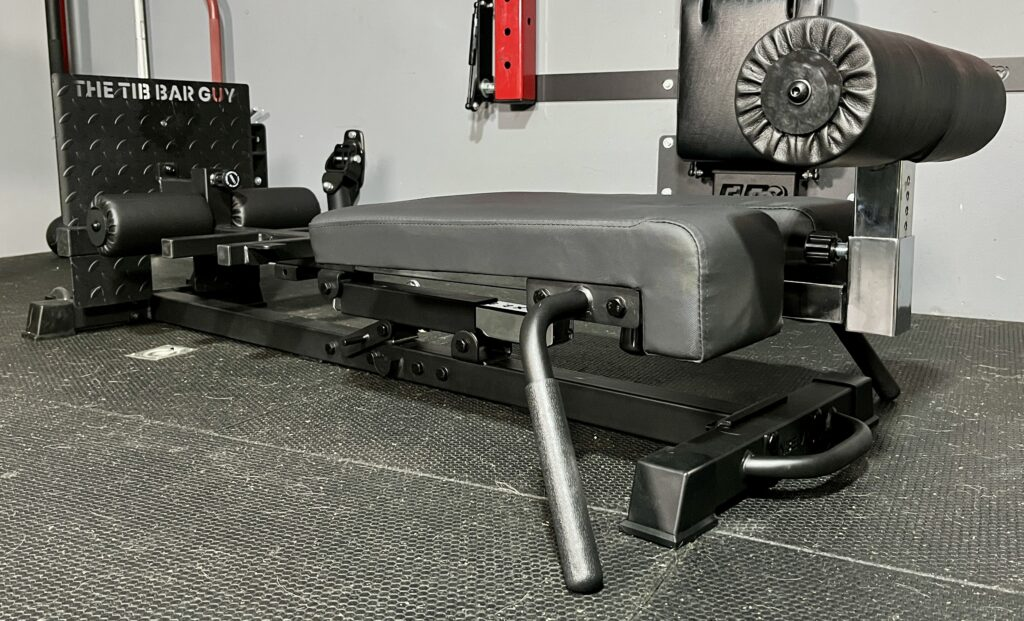 nordbench vs tib bar guy split squats hip thrusts