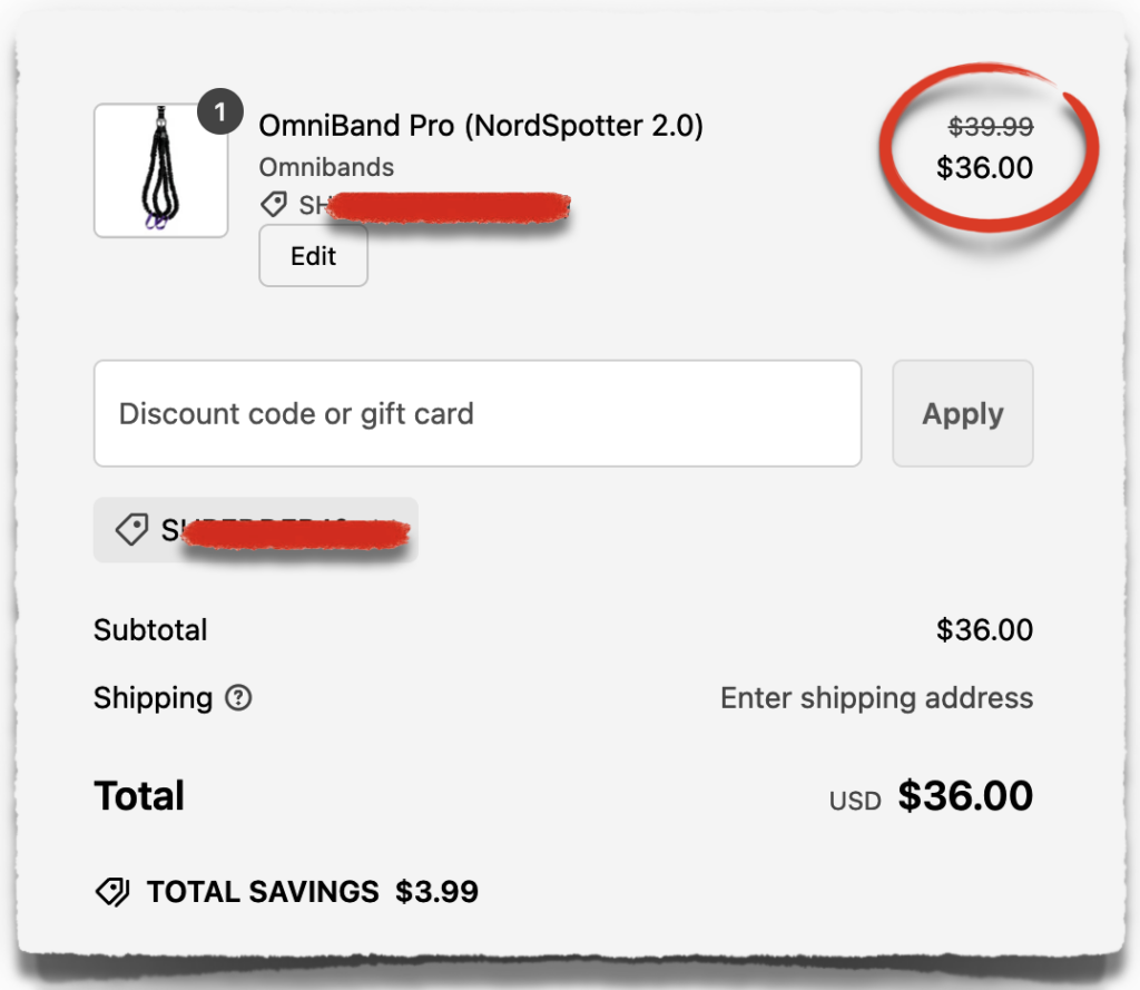 nordstick omniband pro discount code coupon