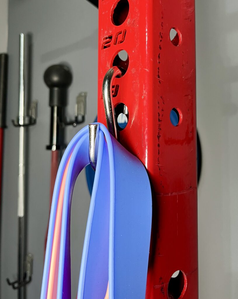 s hooks for resistance bands storage