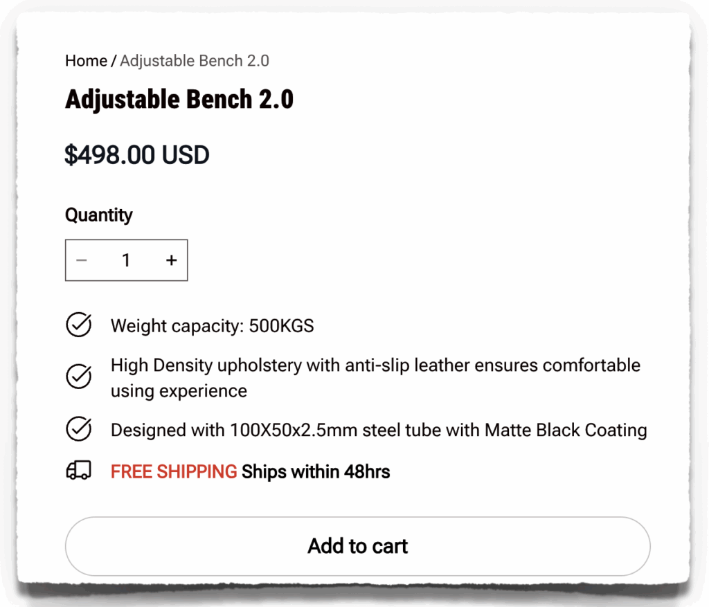 xmaster adjustable bench 2.0 price