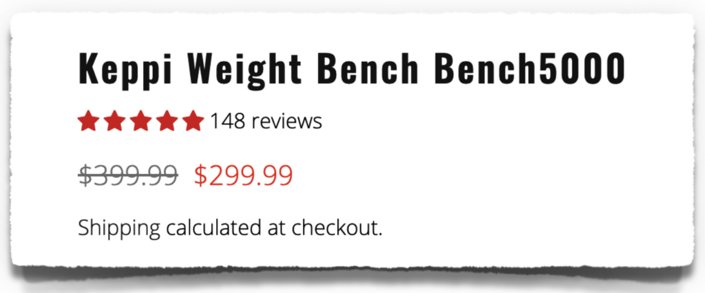 keppi weight bench 5000 price