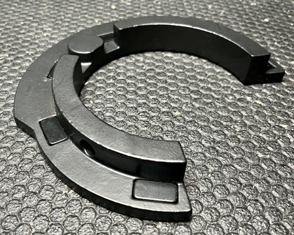 magnets on the m-plate fractional dumbbell plates