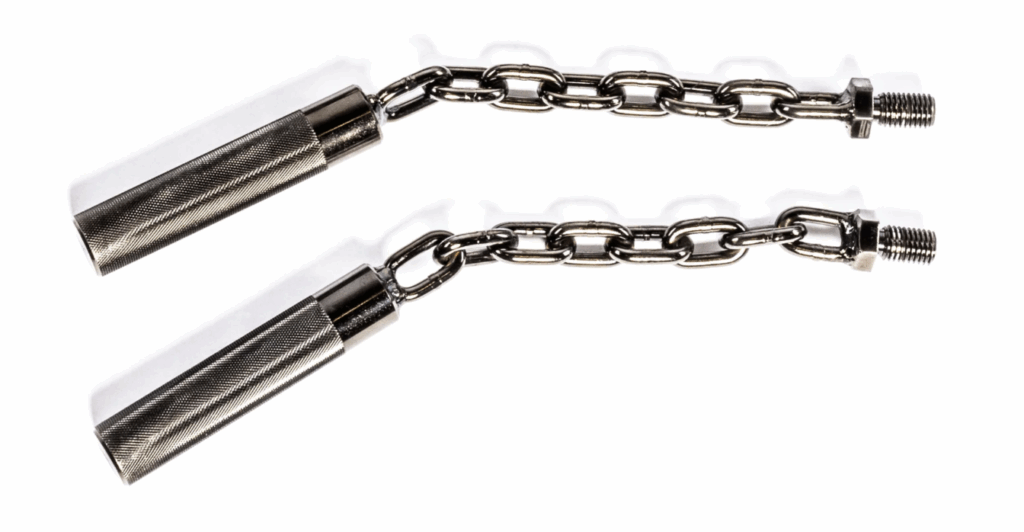 bells of steel safety squat bar chain handles