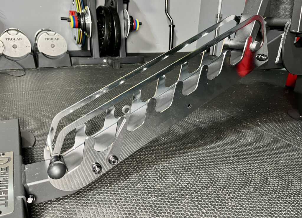 closed ladder adjustments on the infinity bench