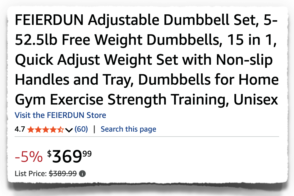 feierdun adjustable dumbbells price