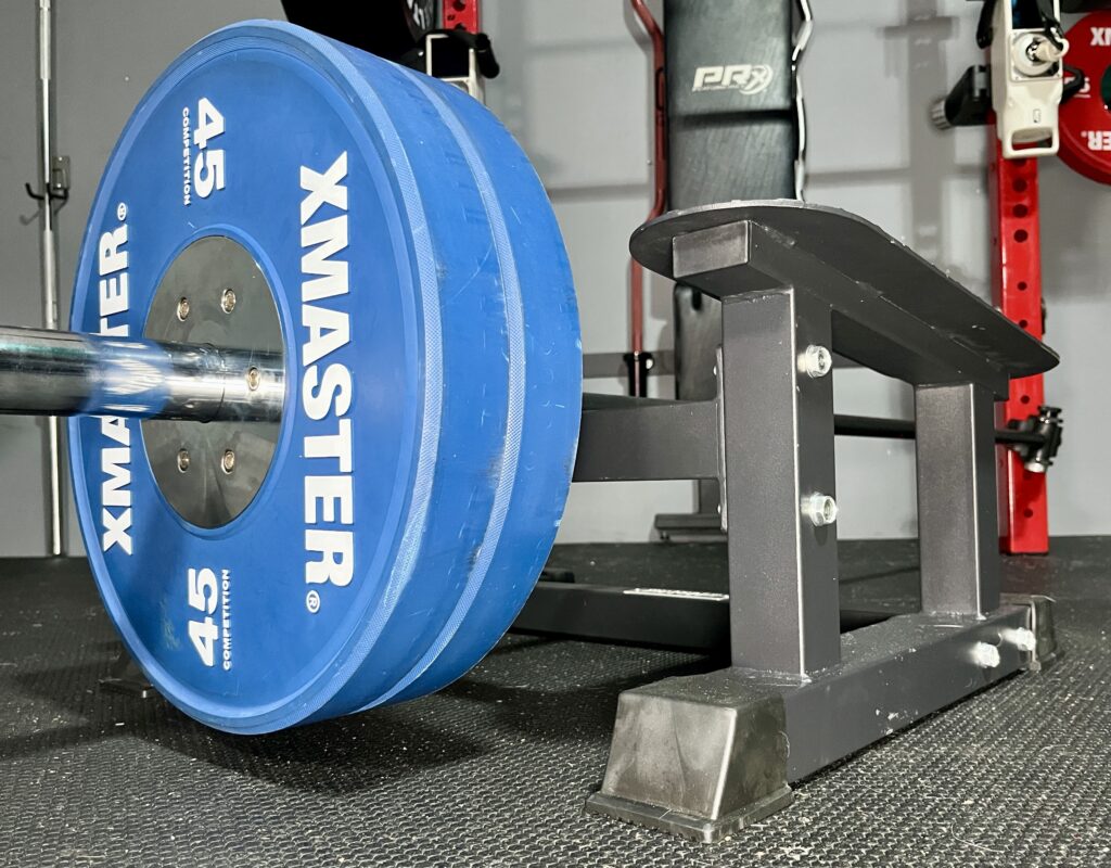 loading the landmine t bar row platform