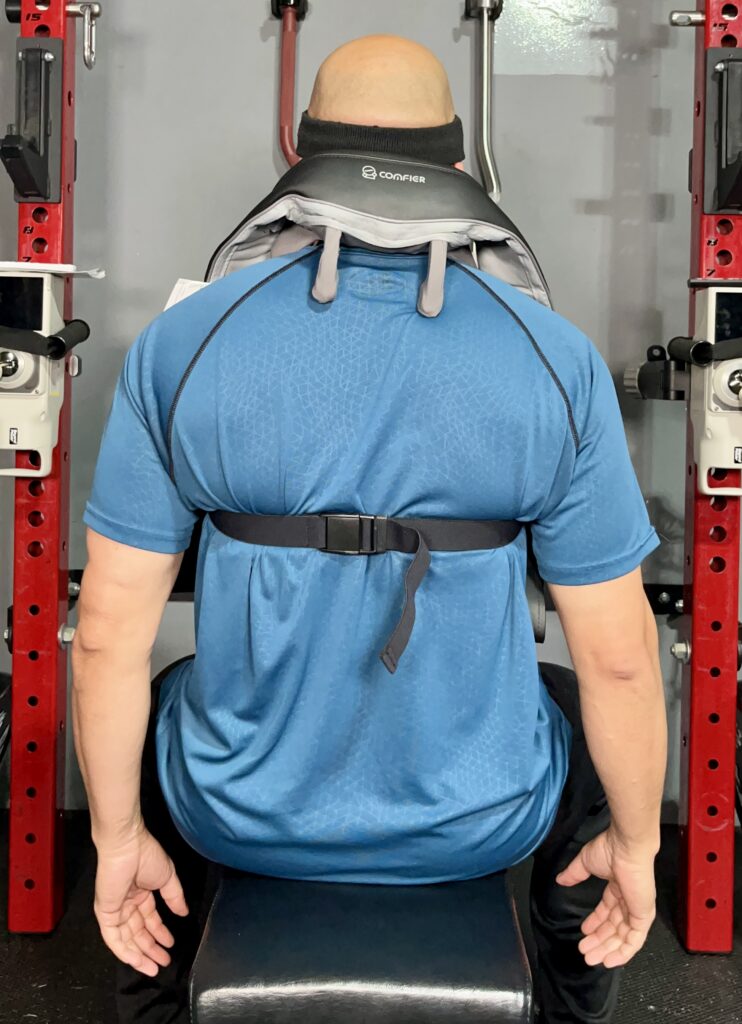 comfier hands free neck massager