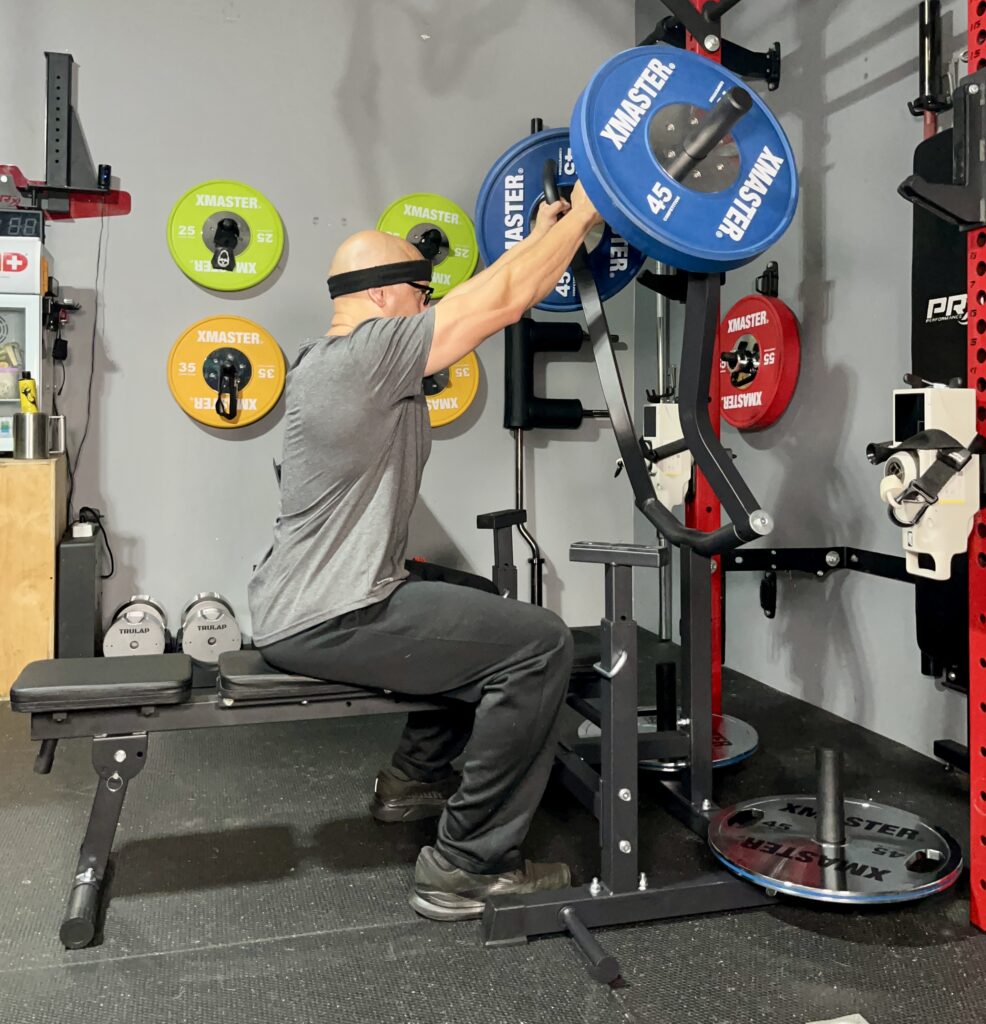 my experience using the megastar plate loaded chest press machine