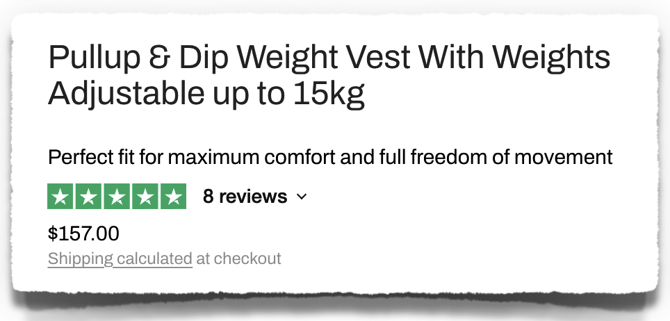 pullup & dip weight vest price