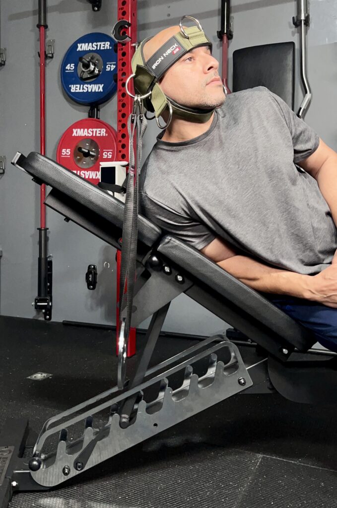 lateral flexion neck harness exercises